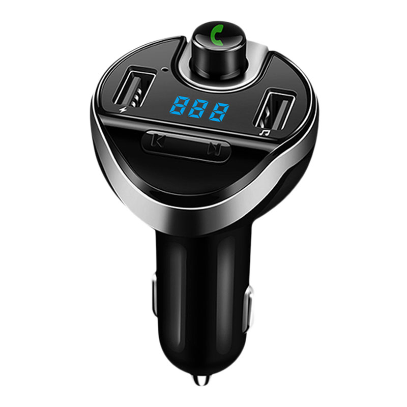 FM Transmitter FM Modulator Hands Free Music Playing Dual USB Car Charger Bluetooth-compatible Car Kit Handsfree