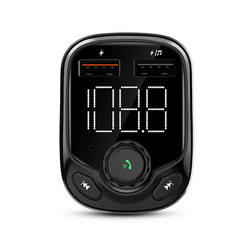 Bluetooth Car Kit Handsfree Calling Car MP3 Player FM Transmitter With Dual USB QC3.0 3.6A Quick Charge Car Charger