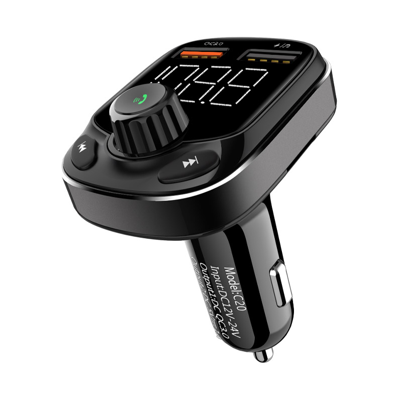 Bluetooth Car Kit Handsfree Calling Car MP3 Player FM Transmitter With Dual USB QC3.0 3.6A Quick Charge Car Charger