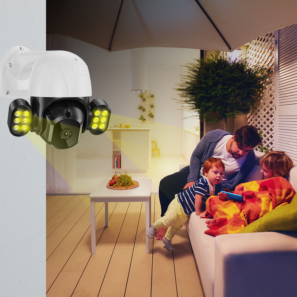 4MP IP POE Camera Outdoor  IR 40M PTZ Speed Dome Camera 4MP HD AI Human Tracking CCTV IP Surveillance