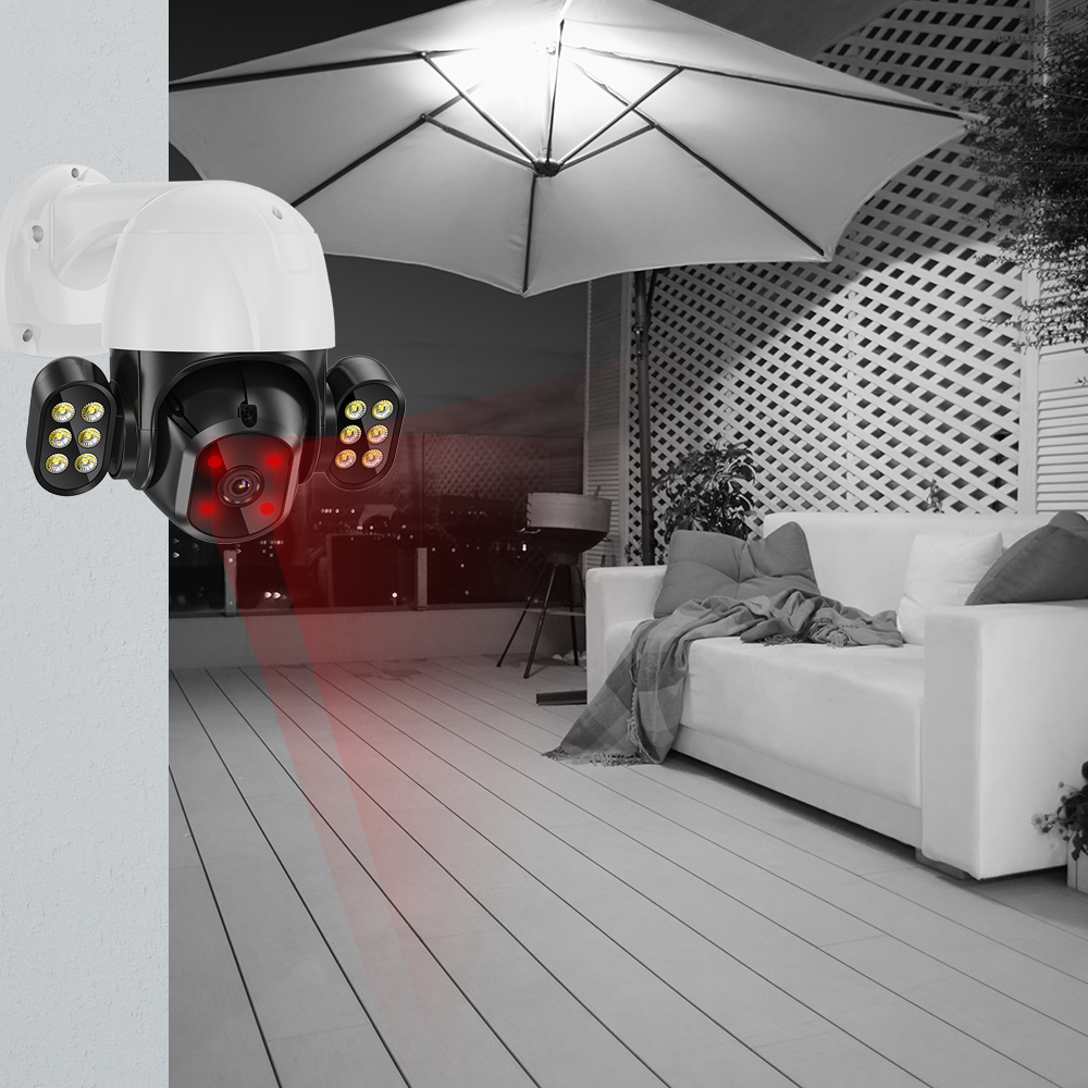 4MP IP POE Camera Outdoor  IR 40M PTZ Speed Dome Camera 4MP HD AI Human Tracking CCTV IP Surveillance