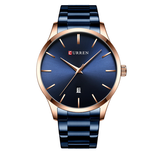 Luxury Brand Fashion Quartz Men's Watches Stainless Steel Waterproof Men Watch Sports Date Male Clock