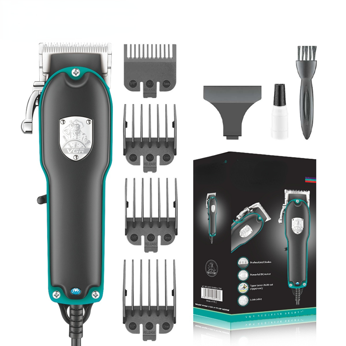 Hair Cutting Machine Professional Hair Clipper Electric Hair Clipper Wired Haircut Machine Barber Home Trimmer for Men V-123