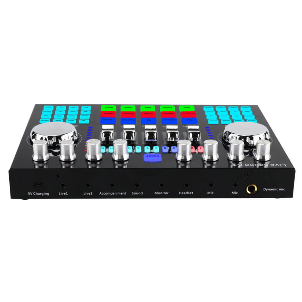 Music Recording  5.0 Universal HIFI Multiple Effects Computer Phone Streaming Mixer Board Voice Changer Live Sound Card