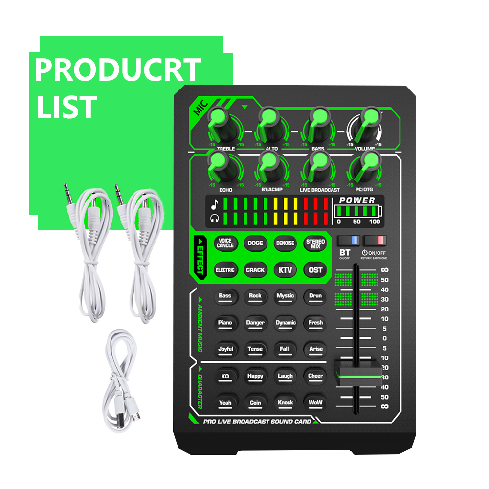 GAX-H11 Professional Recording Live Sound Card condenser microphone recording equipment