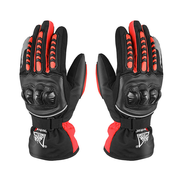 Men Motorcycle Gloves Waterproof Winter Warm Taslon Gloves Guantes Moto Touch Screen
