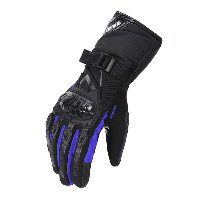 Winter Waterproof Riding Gloves Windproof Warm Motorcycle Lengther Gloves Touch Screen Cross-country Racing Motorcycle Glove Men