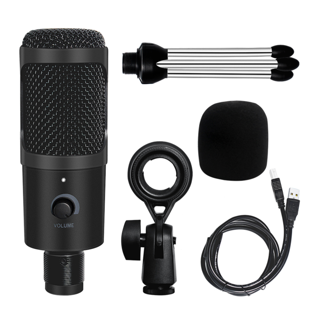 Professional USB Condenser Microphones For PC Computer Laptop Singing Gaming Streaming Recording Studio YouTube Video