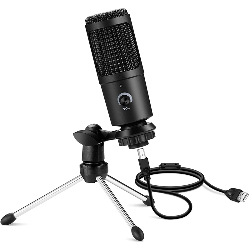Professional USB Condenser Microphones For PC Computer Laptop Singing Gaming Streaming Recording Studio YouTube Video