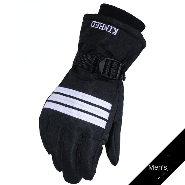 2021 Latest Snow Winter Ski Gloves Men's Cold Warm Waterproof Windproof  Thickened and Velvet Adult Outdoor Cycling Sport Gloves