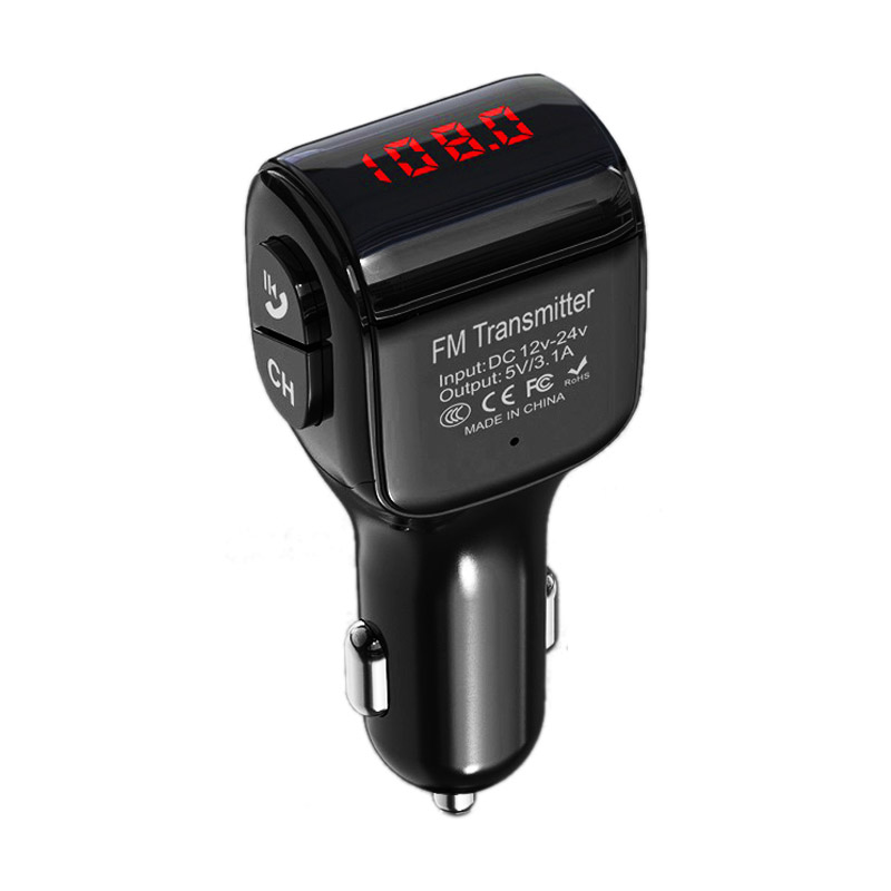 Bluetooth Car kit Handsfree FM Transmitter Wireless Bluetooth 5.0 Stereo Music Play Car MP3 Player 3.1A USB Car Charger