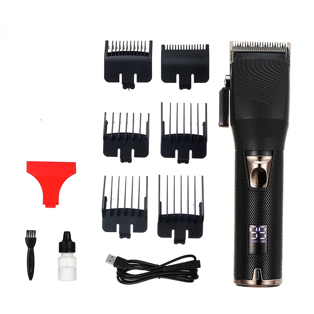 2021 Newest Barber Professional Hair Clipper USB Rechargeable Beard Cutter Cordless Electric Hair Trimmer Men Salon Hair Cutting