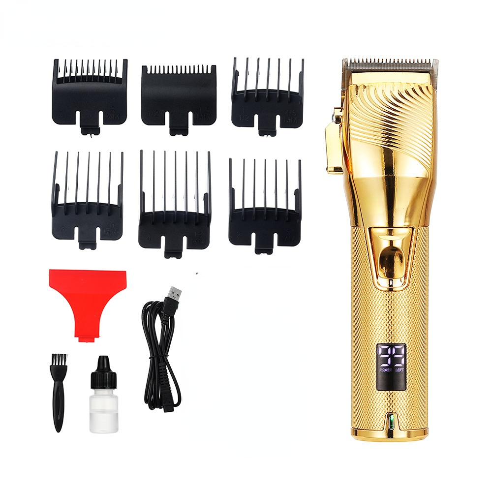 2021 Newest Barber Professional Hair Clipper USB Rechargeable Beard Cutter Cordless Electric Hair Trimmer Men Salon Hair Cutting