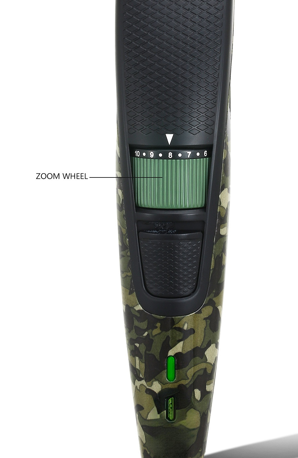 Electric Hair Clipper Rechargeable Hair Trimmer Metal Blade Men Hair Cutting Barber Machine Camouflage Green