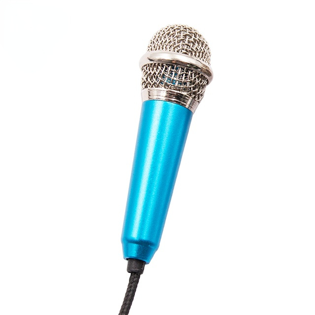 Portable 3.5mm Stereo Studio Mic KTV Karaoke Mini Microphone For Smart Phone Laptop PC Desktop Handheld Audio Microphone