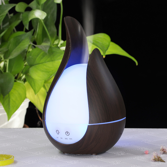 200ml Air Humidifier Wood Marble Grain Aroma Essential Oil Diffuser Ultrasonic Aromatherapy Humidificador Electric Oil Difusor