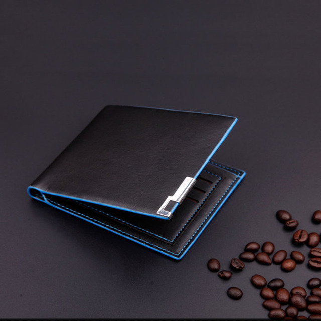 Men Wallet with Coin Bag Men Stylish Bifold Business Leather Wallet Card Holder Coin Wallet Simple Design Men's Purse