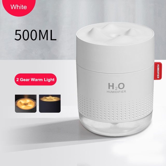 2000mAh Wireless Humidifier Romantic Aromatherapy Humidificador USB Aroma Diffuser Warm Night Lamp Mist Maker Fogger For Bedroom