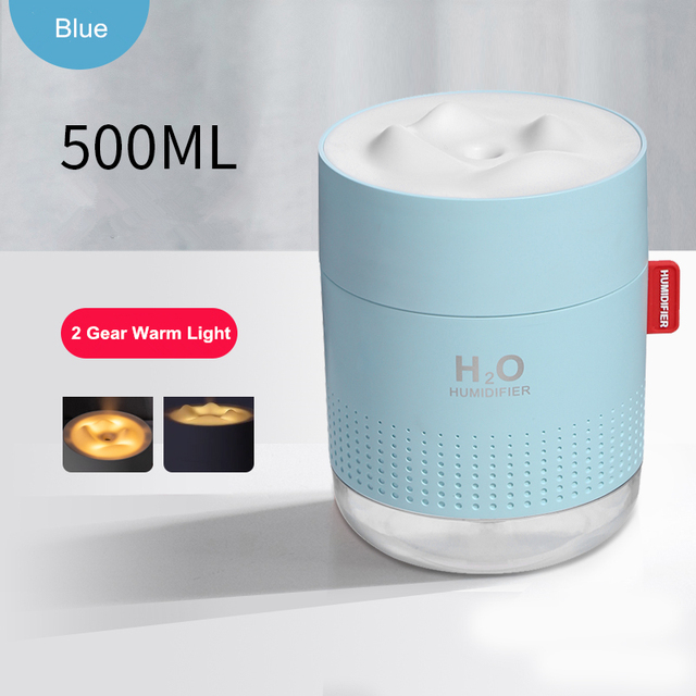 2000mAh Wireless Humidifier Romantic Aromatherapy Humidificador USB Aroma Diffuser Warm Night Lamp Mist Maker Fogger For Bedroom