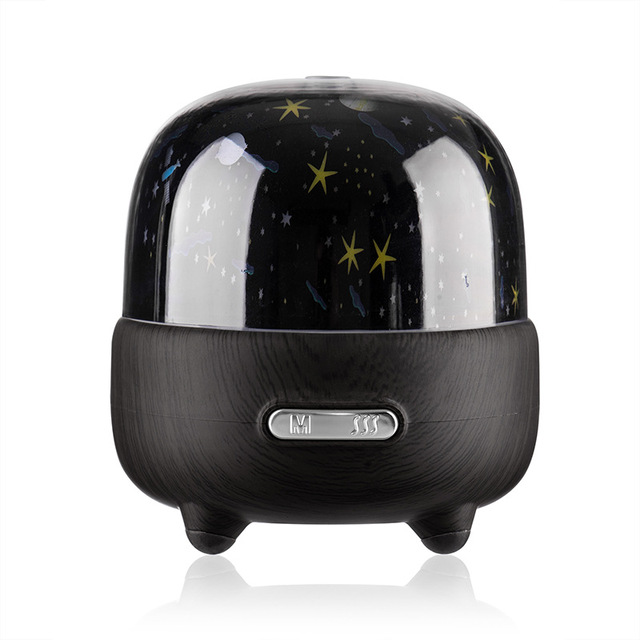 DC 5V USB Aromatherapy Air Humidifier Ultrasonic Cool Aroma Essential Oil Diffuser Starry Sky Projection Lamp Mist Maker Fogger