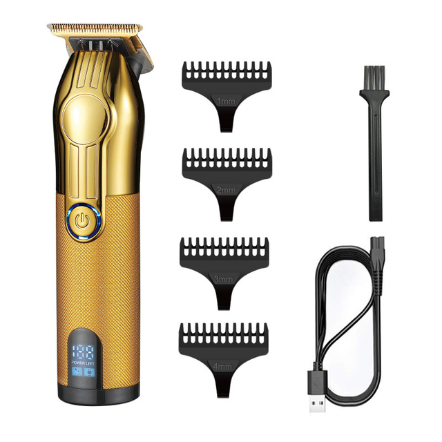 Electric Hair Clipper Display Electric Shaver Push White Carving Trimming 0MM Stainless Steel Hair Clipper