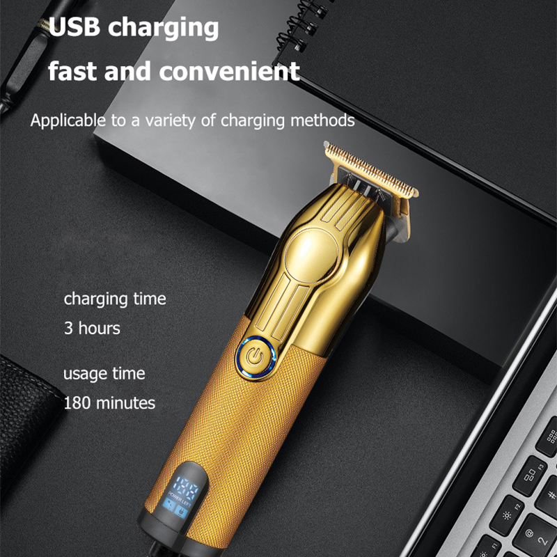 Electric Hair Clipper Display Electric Shaver Push White Carving Trimming 0MM Stainless Steel Hair Clipper