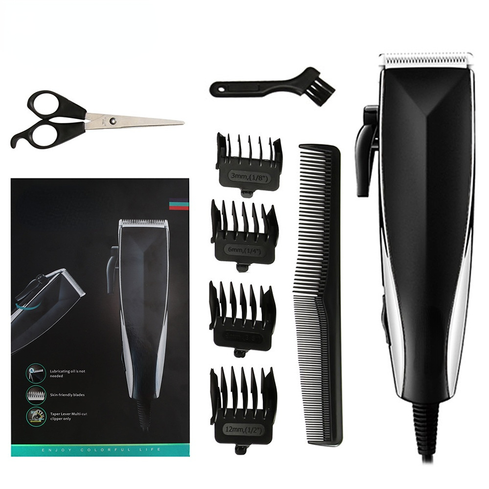 Electric Hair Clipper Rechargeable Hair Trimmer Metal Blade Men Hair Cutting Barber Machine