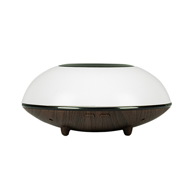 Creative Spaceship Design 260ML Wood Grian Ultrasonic Cool Mist Aromatherapy Essential Oil Diffuser For Home USB Air Humidifier