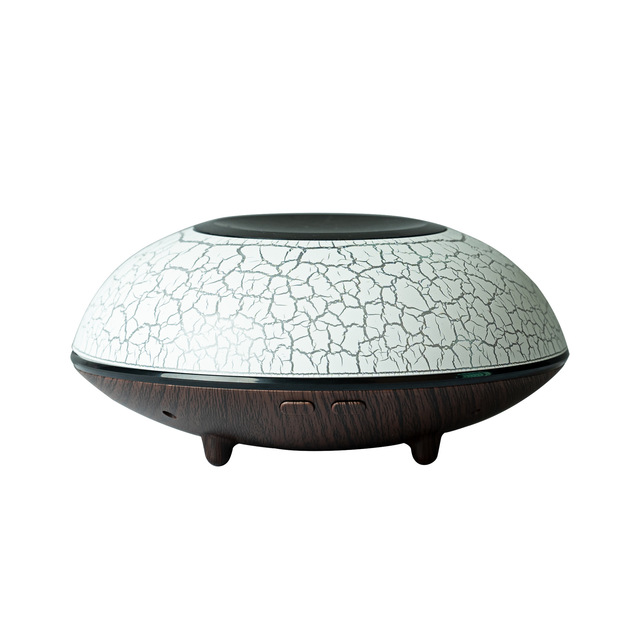 Creative Spaceship Design 260ML Wood Grian Ultrasonic Cool Mist Aromatherapy Essential Oil Diffuser For Home USB Air Humidifier