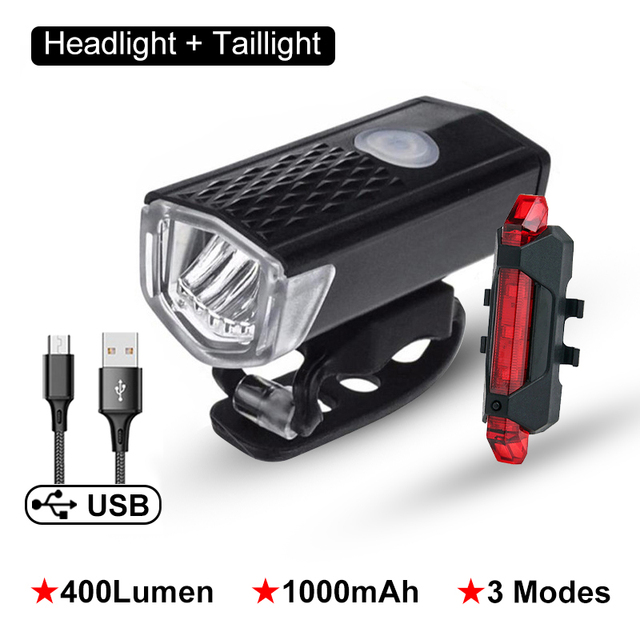 T6 LED Bike Front Light USB Rechargeable Lamp Mountain Road Headlight Cycling Flashlight Luz Bicicleta MTB Bicycle Accessories