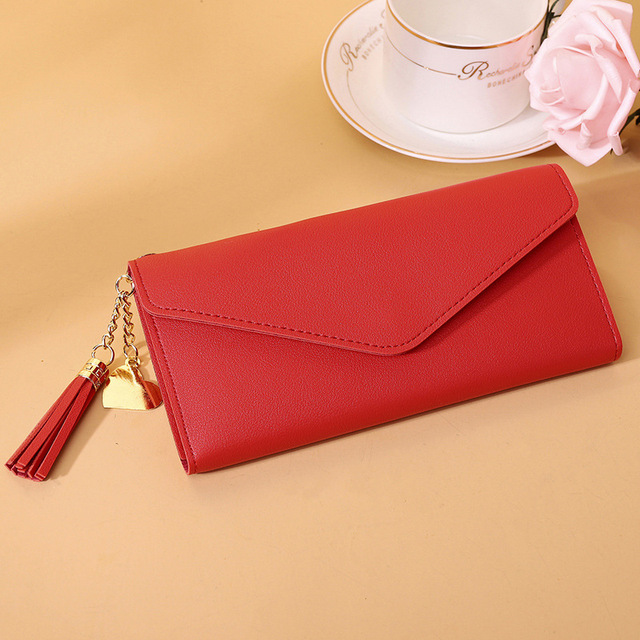 Women Wallets  Short Long Tassel Pendant Wallet Purses Clutch Money Bag Cute Coin Wallet In Hand Id Card Holders Clutch
