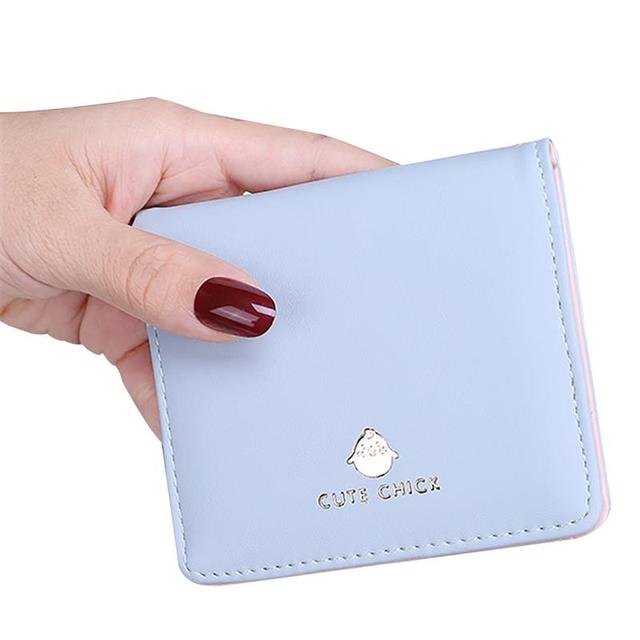 Fashion Cute Cat Face Women Wallet for Credit Cards Small  Leather Short Womens Wallets and Cute Purse