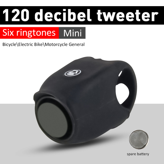 Bicycle Bell 120db USB Rechargable Handlebar Ring Horn E-bike Siren Trumpet Scooter Safety Electric Bells Bicycle Accessories