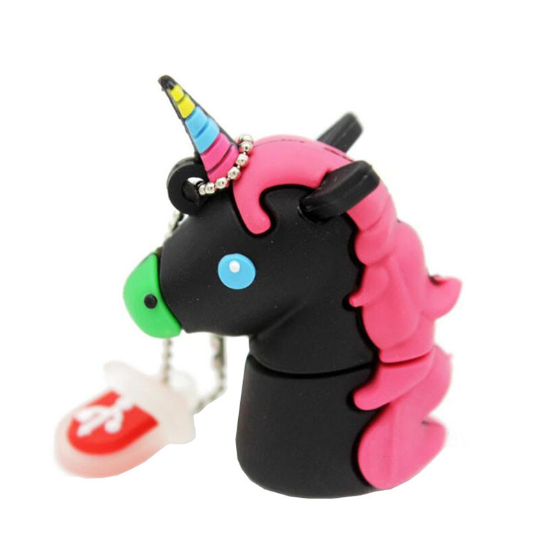 USB 3.0 Pen Drive Cartoon White Unicorn Mini 32G 64GB 128G 256G Usb Flash Drive
