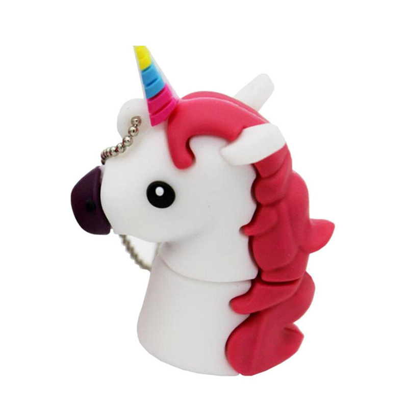 USB 3.0 Pen Drive Cartoon White Unicorn Mini 32G 64GB 128G 256G Usb Flash Drive