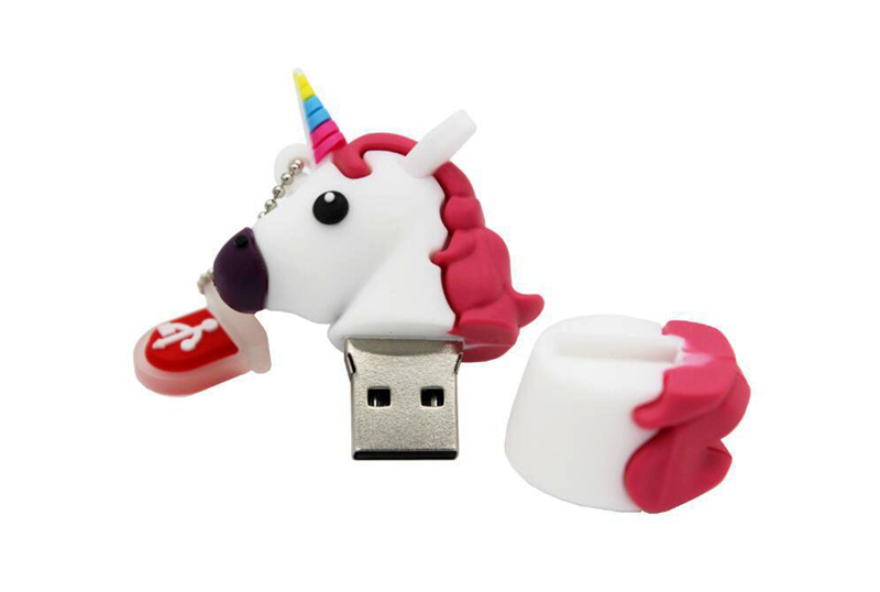USB 3.0 Pen Drive Cartoon White Unicorn Mini 32G 64GB 128G 256G Usb Flash Drive