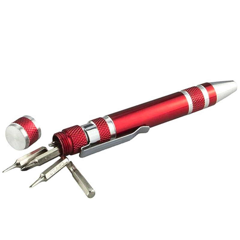 Multifunction 8 In 1 Pocket Precision Mini Screwdriver Pen Repair Hand Tools