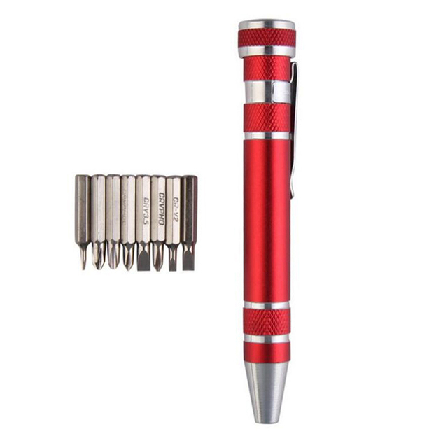 Multifunction 8 In 1 Pocket Precision Mini Screwdriver Pen Repair Hand Tools