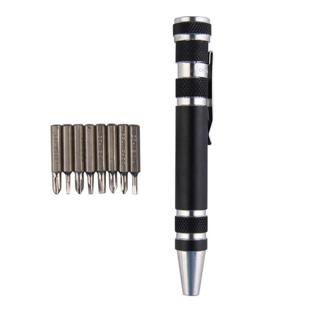 Multifunction 8 In 1 Pocket Precision Mini Screwdriver Pen Repair Hand Tools