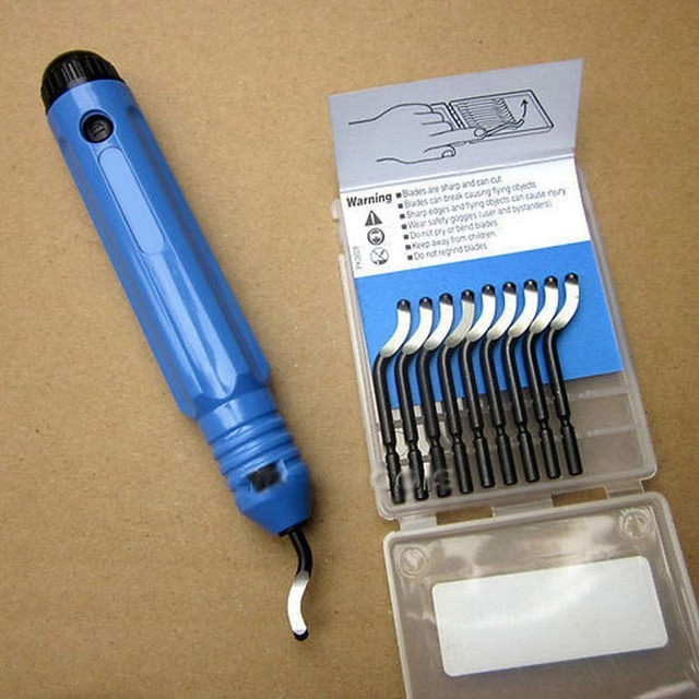 Handle Burr Metal Repair Deburring Tool Kit 10pc Router Bit  Hand Tools