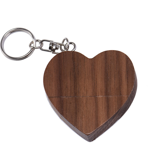 Wooden Heart Usb flash drive Memory Stick Pen Drive 8gb 16gb 32gb