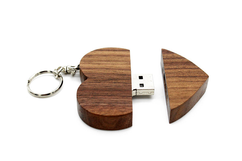 Wooden Heart Usb flash drive Memory Stick Pen Drive 8gb 16gb 32gb