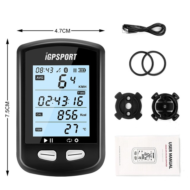Cycling Cyclocomputer with ANT+ Bluetooth 5.0 Waterproof Bicycle Speedometer Stopwatch Wireless Gps Odometer for Bicycle