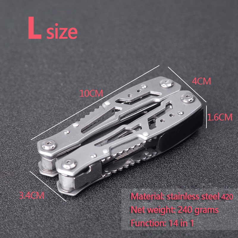 Multifunction Stainless Steel Multi-tool Pocket Knife Pliers Folding Pliers Hand Tools