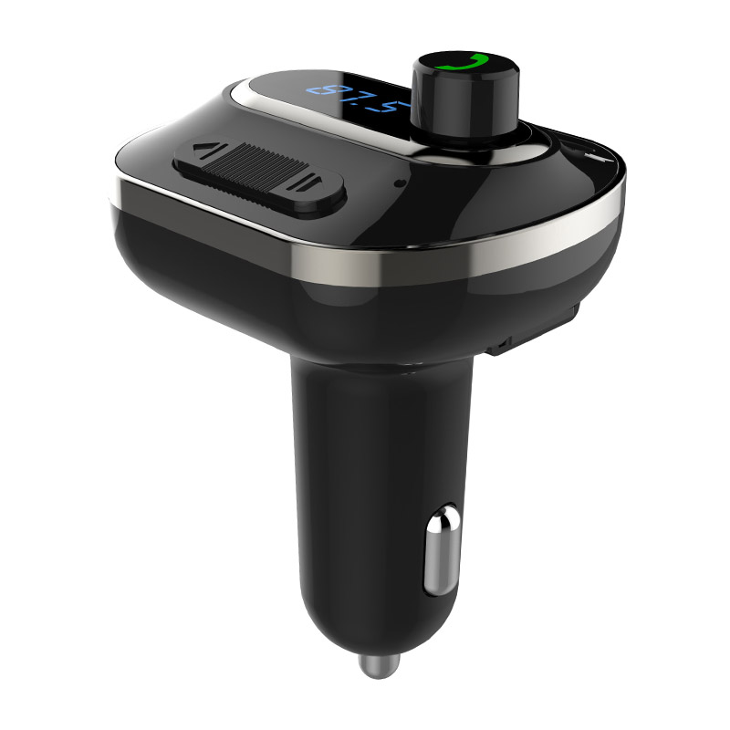 Bluetooth Hand-free Car Kit FM Transmitter AUX Audio Car MP3 Player Support TF Card U Disk LCD Display with USB Charger