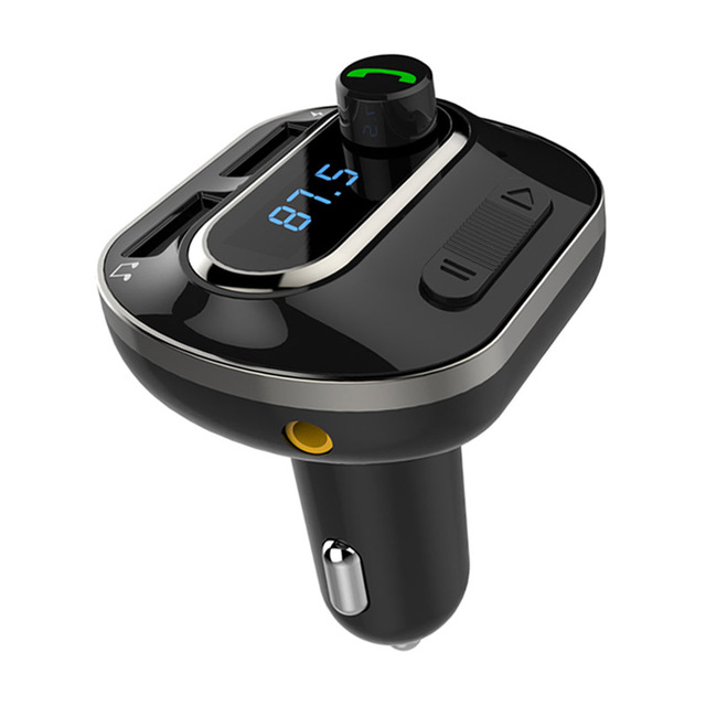 Bluetooth Hand-free Car Kit FM Transmitter AUX Audio Car MP3 Player Support TF Card U Disk LCD Display with USB Charger