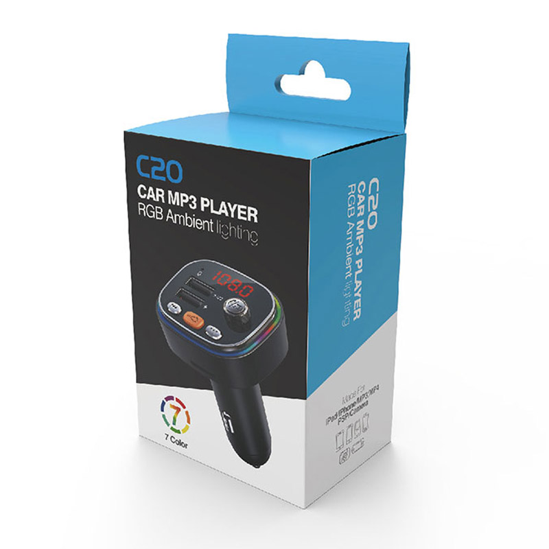 FM Transmitter Car MP3 Player 3.1A Fast Charging USB Car Charger Handsfree Bluetooth-compatible 5.0 Car Kit FM Modulator