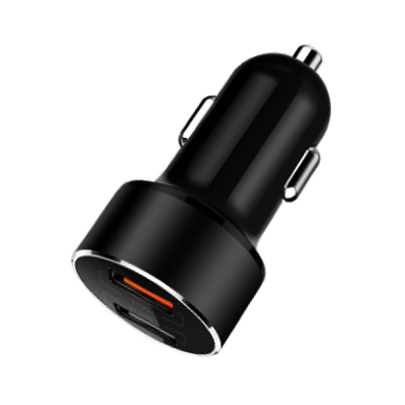USB Car Charger With Blue LED Light QC3.0 3.1A Quick Charge Dual USB Car Phone Charger Adapter for Mobile Phone Tablet