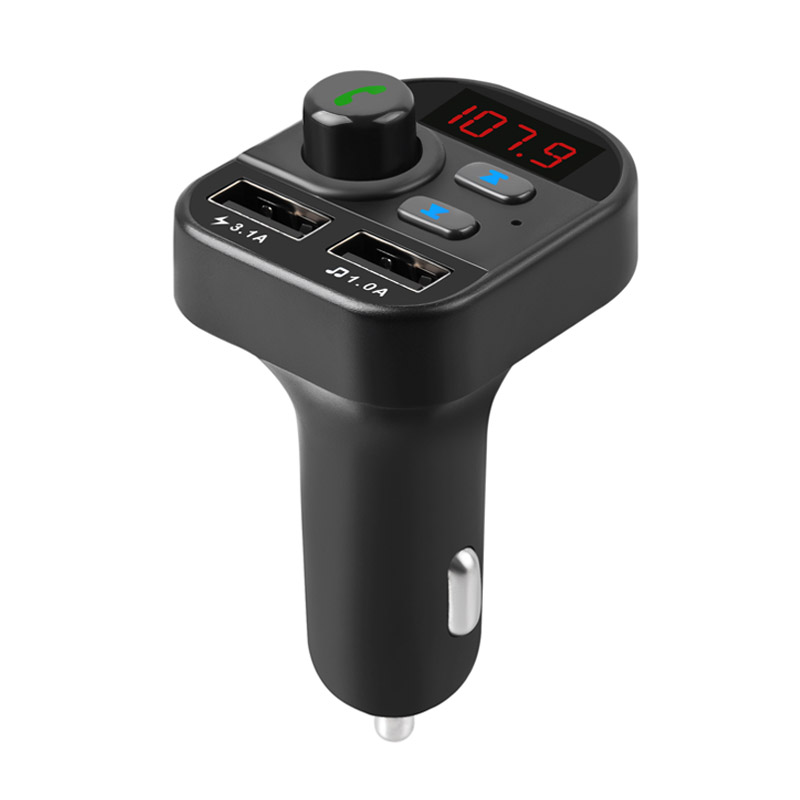 Bluetooth Car Kit Wireless FM Transmitter Hands Free Calling A2DP Music Playing 5V 1 A / 3.1A Dual USB Car Charger