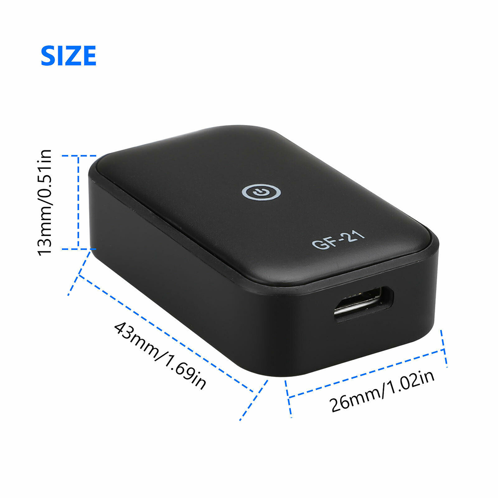 GF-21 Mini GSM GPRS Car GPS Tracker Truck Locator Can Voice Control Real-time Vehicle Recording Tracking Alarm Anti-lost Device